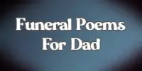Funeral Poems for Dad