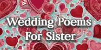 Wedding Poems For Sister