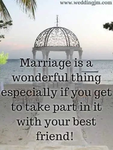 Marriage is a wonderful thing especially if you get to take part in it with your best friend!