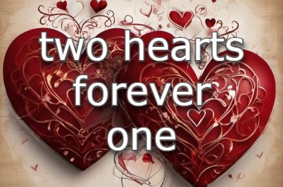 two hearts forever one